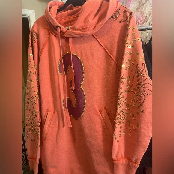 We The Free Sparkle Daze Kango Hoodie, XSMALL NWT - Picture 9 of 11